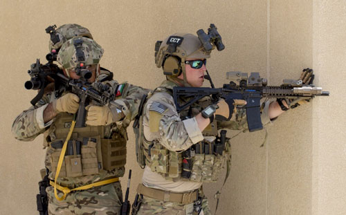 combat control airman during a joint force exercise