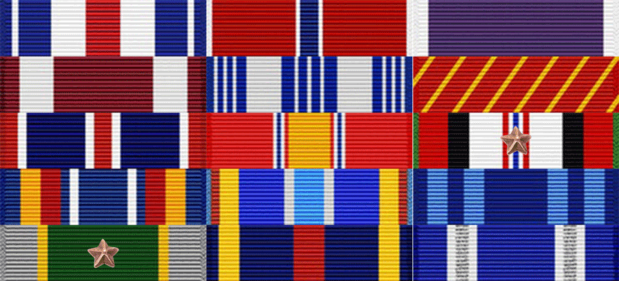 Capt. Matthew Roland Ribbon Rack
