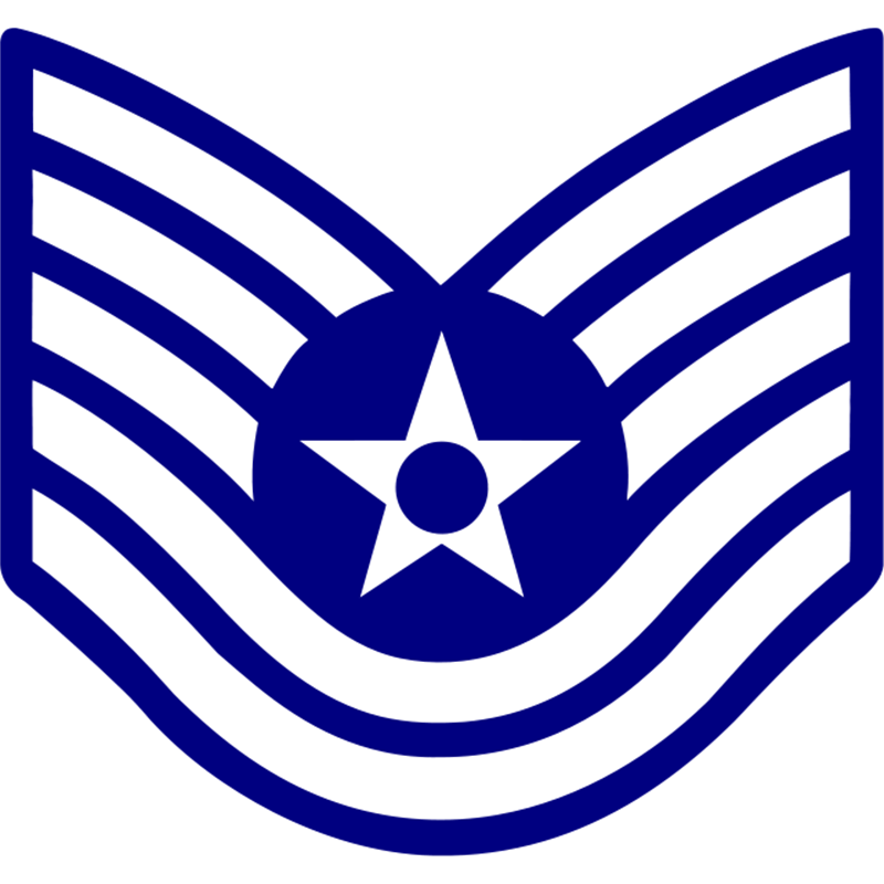 USAF TSgt rank badge