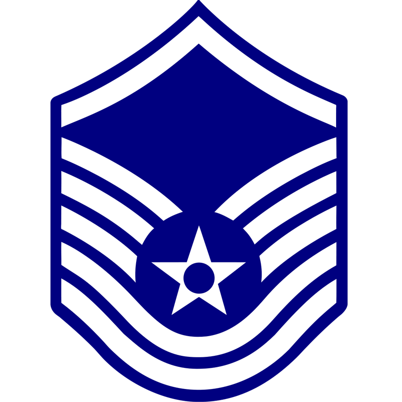 E7 MSgt Rank Insignia badge