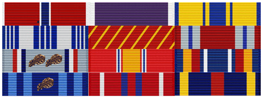 SSgt Timothy Davis Ribbon Rack