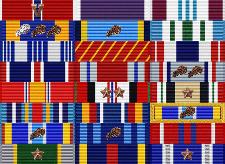 TSgt Daniel Zerbe Ribbon Rack