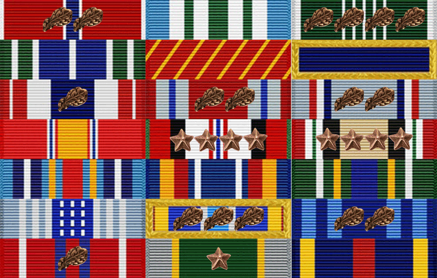 TSgt Tim Officer Ribbon Rack