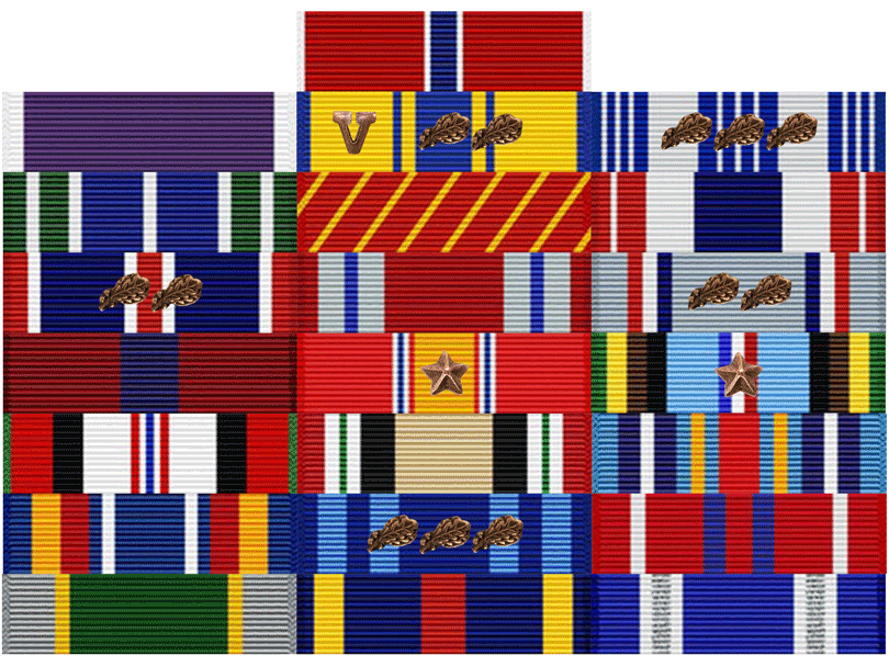 TSgt William Jefferson Ribbon Rack