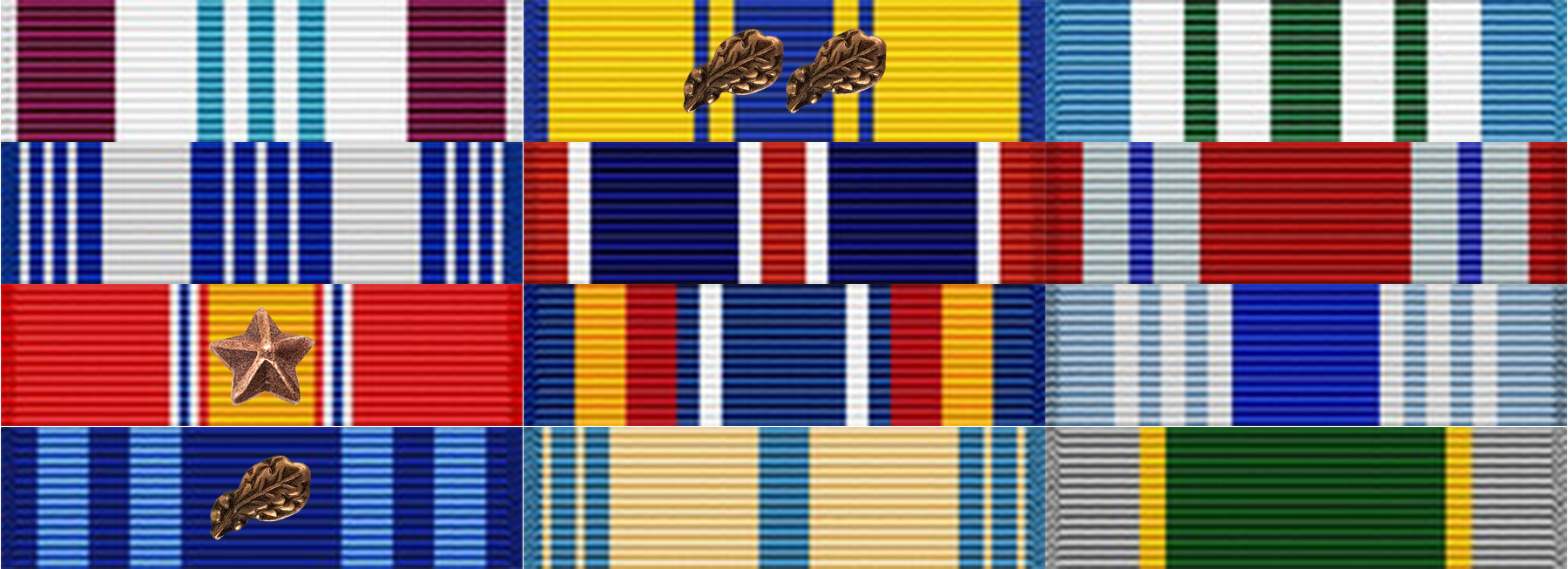 Major Paul Soomsawasdi Ribbon Rack